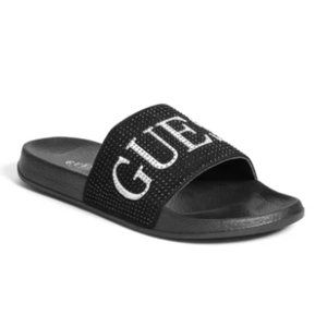 NWT Guess Sass Logo Pool Slides